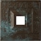 Ekena Millwork Eris Ceiling Medallion (Canopies up to 9 7/8"), 18"W x 18"H x 3 1/2"ID x 1 1/8"P, Bronze Blue Patina CM18ERBBS - alternate 1